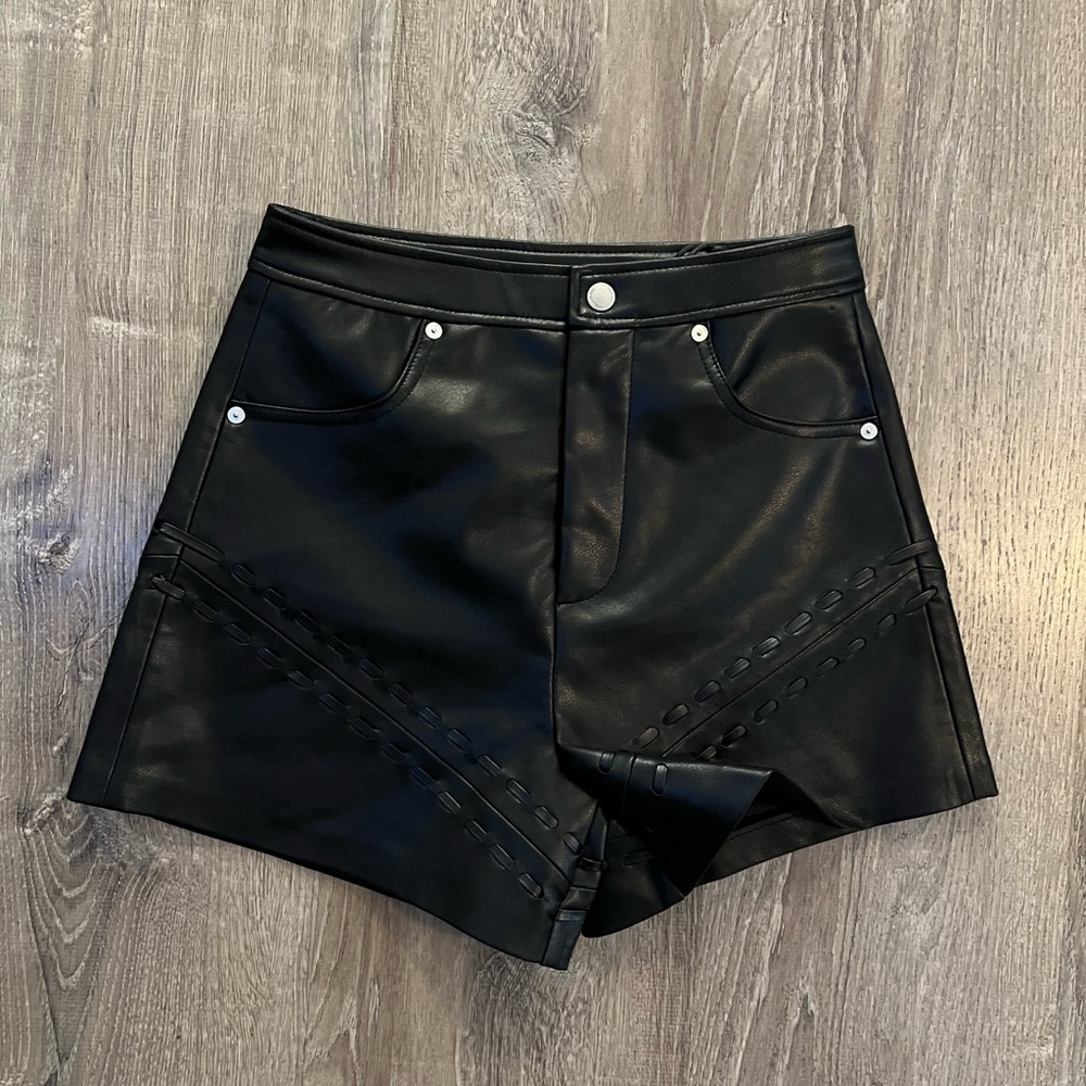 Revolve x Blank NYC Faux Leather Short in Opening Act - Picture 5 of 12